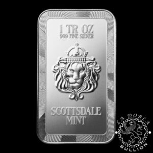 Lingote de Plata Dragón Cānghǎi 1 oz - Scottsdale Mint - Anverso