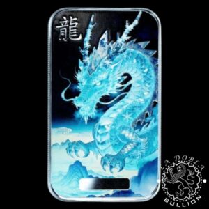 Lingote de Plata Dragón Hánshuāng 1 oz - Scottsdale Mint - Reverso