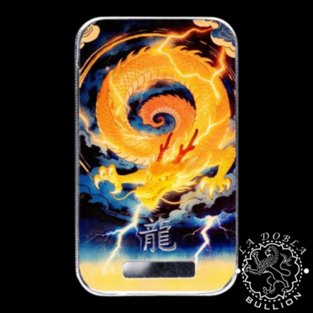 Lingote de Plata Dragón: Tiāndiàn 1 oz – Scottsdale Mint