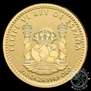 Moneda de Oro Oso Pardo 1/10 oz Proof Inverso - España - 2026
