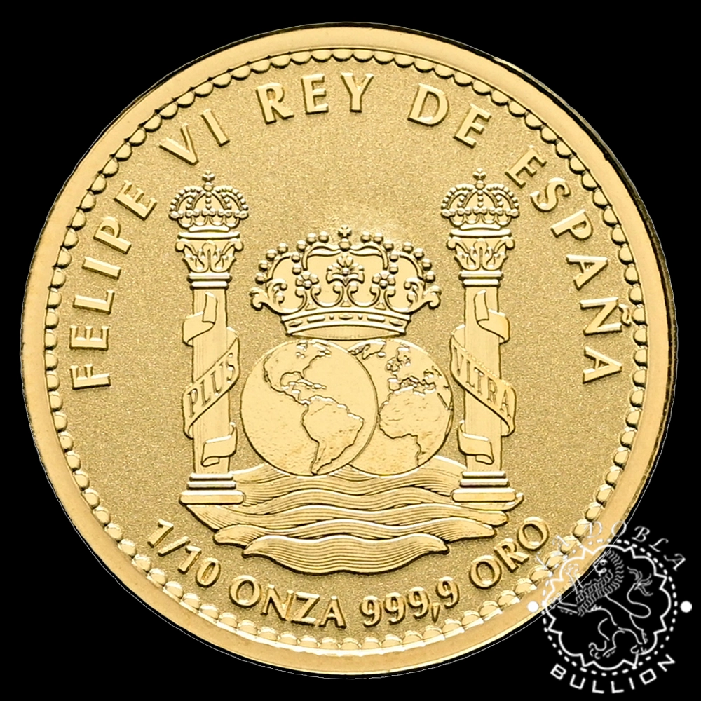 Moneda de Oro Oso Pardo 1/10 oz Proof Inverso - España - 2026 - Imagen 2