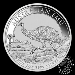 Moneda de Plata Australian Emu 1 oz BU - Australia - 2026 - Reverso