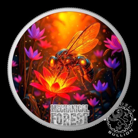Moneda de Plata Mechanical Forest: Abeja 1 oz Proof – Liberia – 2026 (PRE-VENTA)