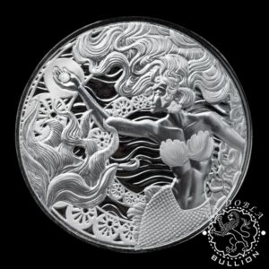 Moneda de Plata Mermaid and Pearl 1 oz BU - Samoa - 2025 - Reverso