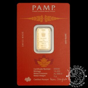 Lingote de Oro Buddha 5 g - PAMP - Blister Detrás