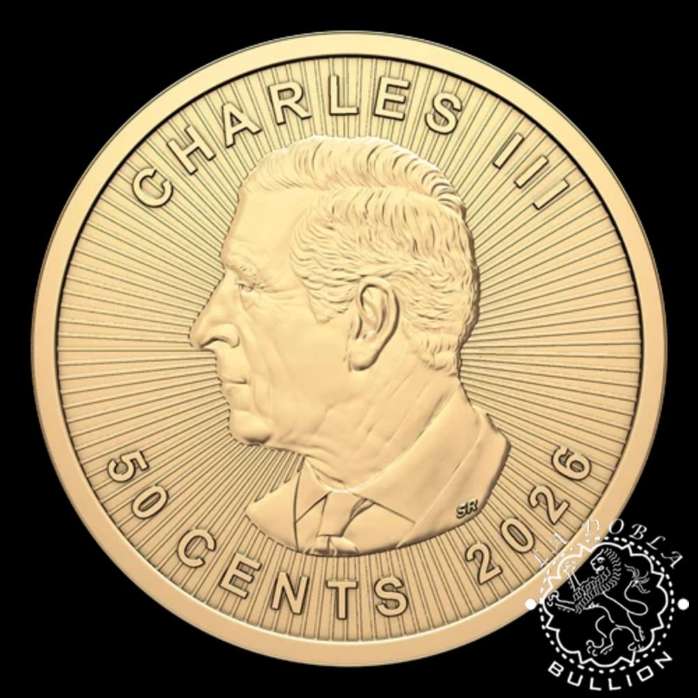 Moneda de Oro Maple Leaf 25 x 1g BU - Maplegram - Canadá - 2026 - Anverso