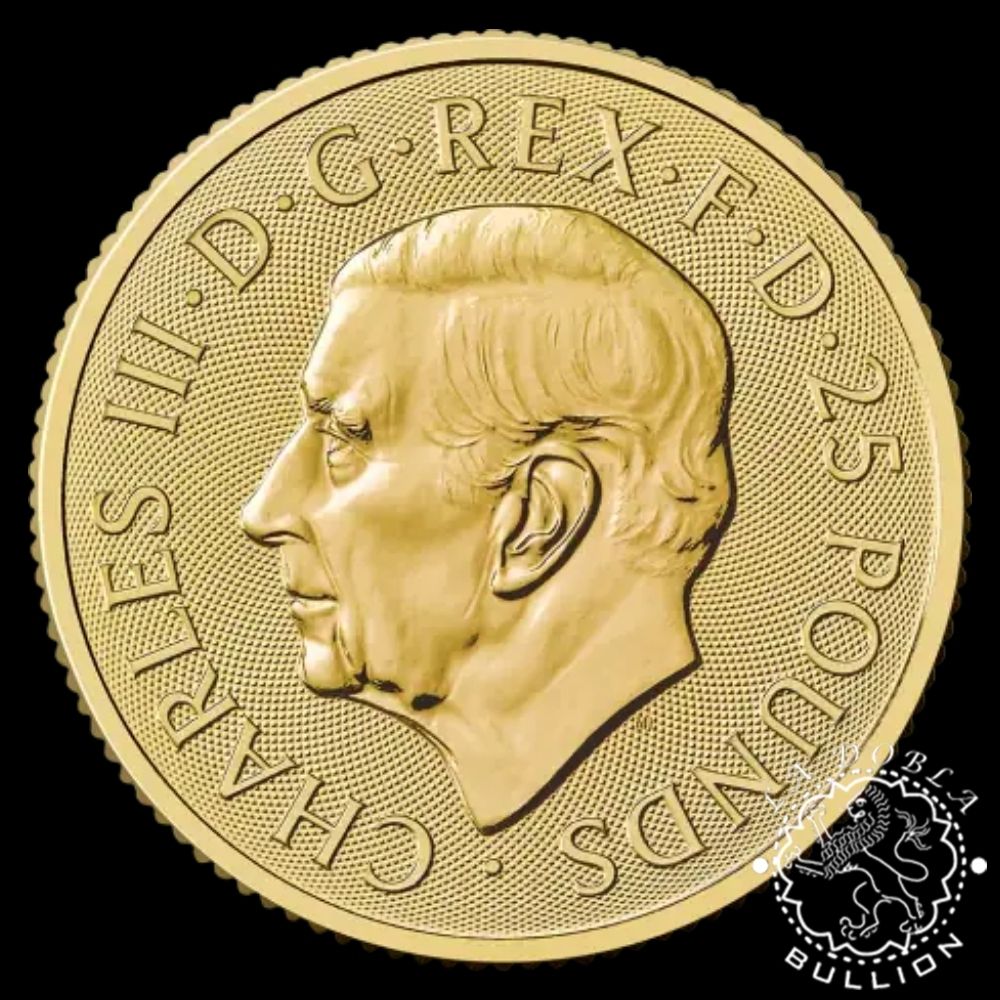 Moneda de Oro The Angel 14 oz BU - Reino Unido - 2026 - Reverso