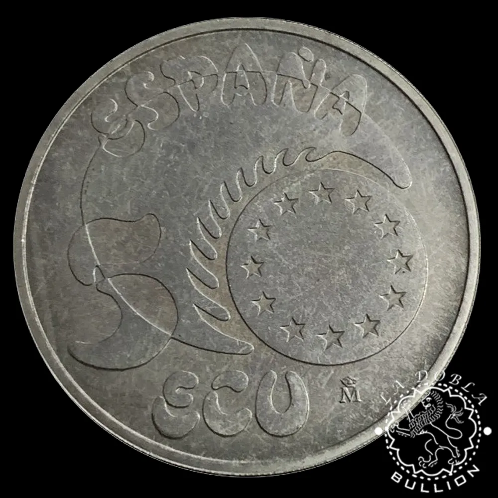 Moneda de Plata 5 Ecus PROOF - España - 1989-1996 (VM) - Imagen 2