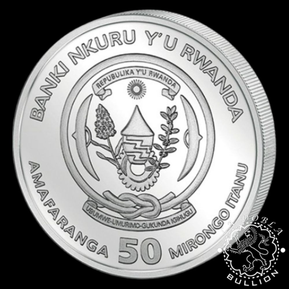 Moneda de Plata Onza Náutica Kruzenshtern 1 oz BU - Ruanda - 2026 - Anverso