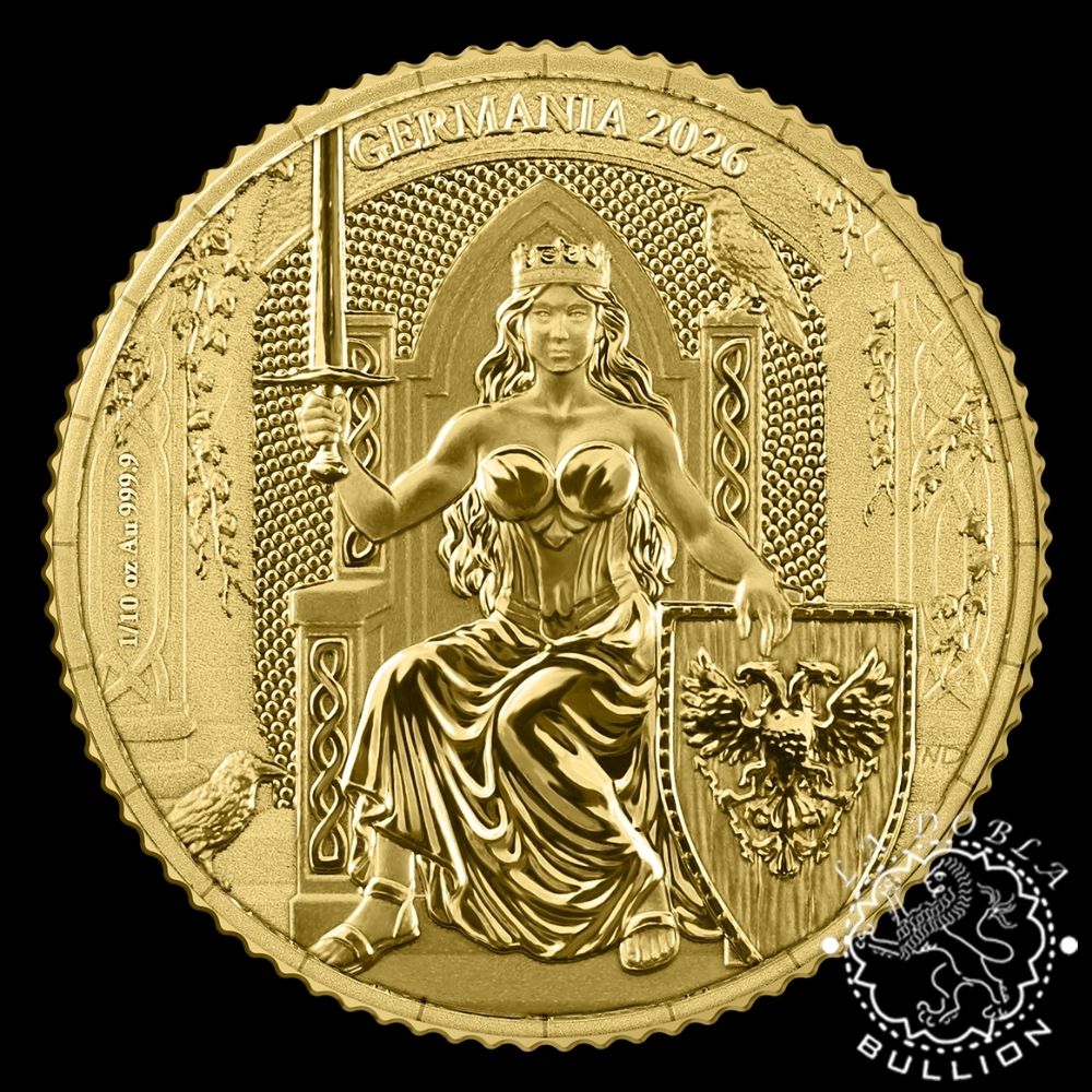 Moneda de Oro Germania 110 oz BU - Germania - 2026 - Reverso